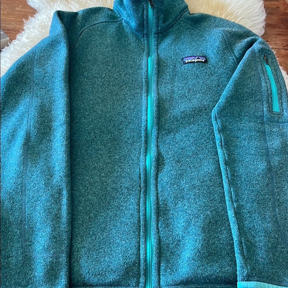 Patagonia Teal Full-Zip Fleece Jacket